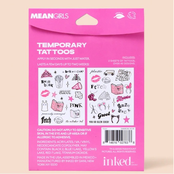 “Mean Girls” Temporary Tattoos - Picture 3 of 3